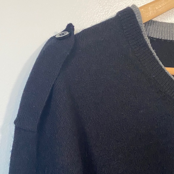 Kenneth Cole Unlisted wool blend Black Gray V neck Sweater size XL - Picture 3 of 11